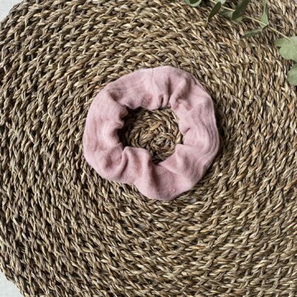 Chouchou - Vieux rose - Sans noeud
