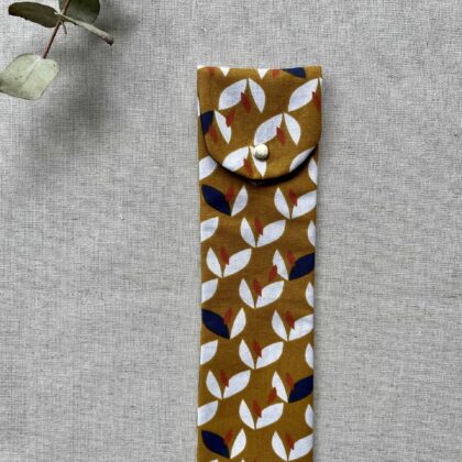 Etui a brosse à dent Lotus moutarde