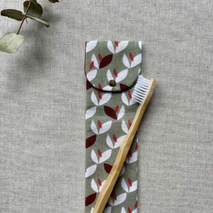 Etui a brosse à dent Lotus vert
