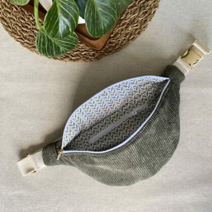 SAC BANANE EN VELOURS - SASHA