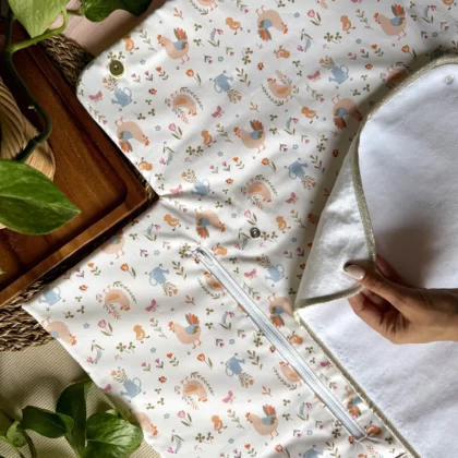 GRAND TAPIS À LANGER AVEC POCHES - RILEY