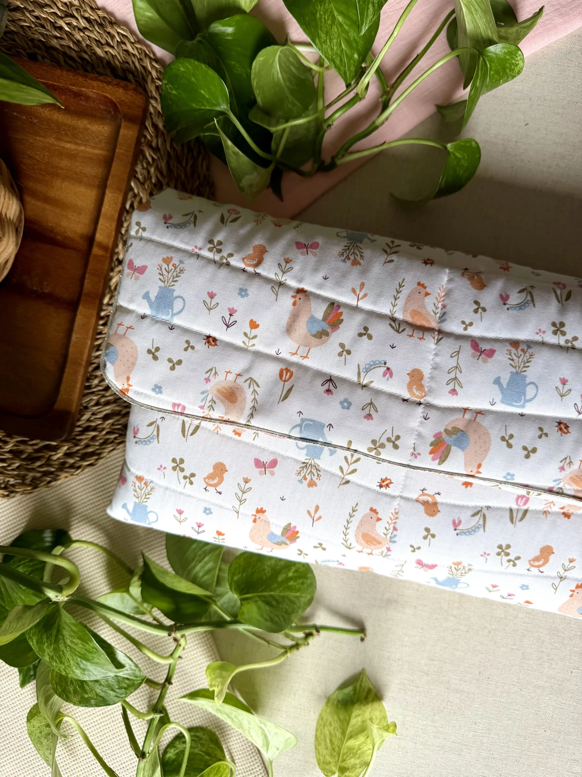 GRAND TAPIS À LANGER AVEC POCHES - RILEY