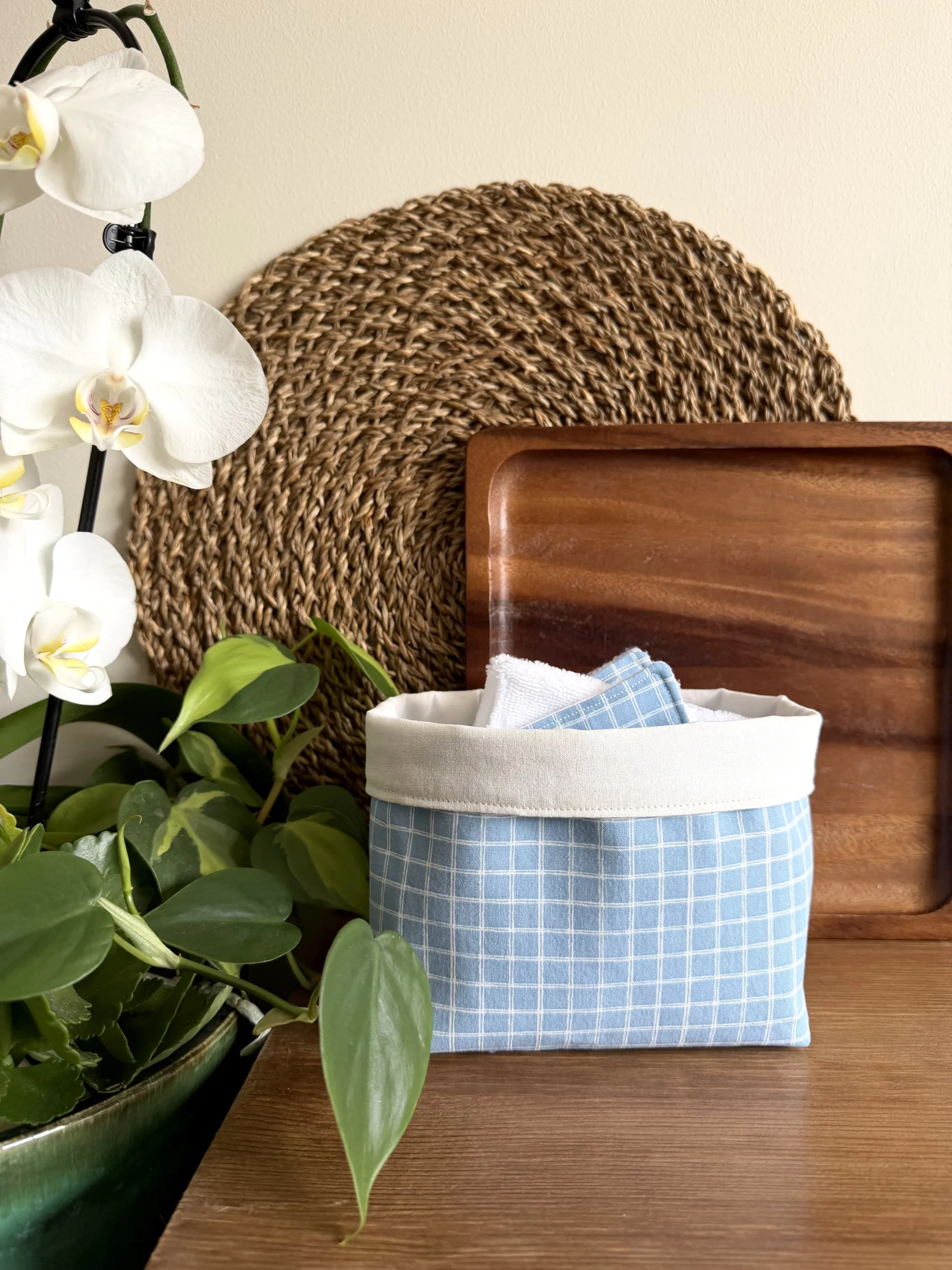 PANIER DE RANGEMENT ET COTONS - MAX