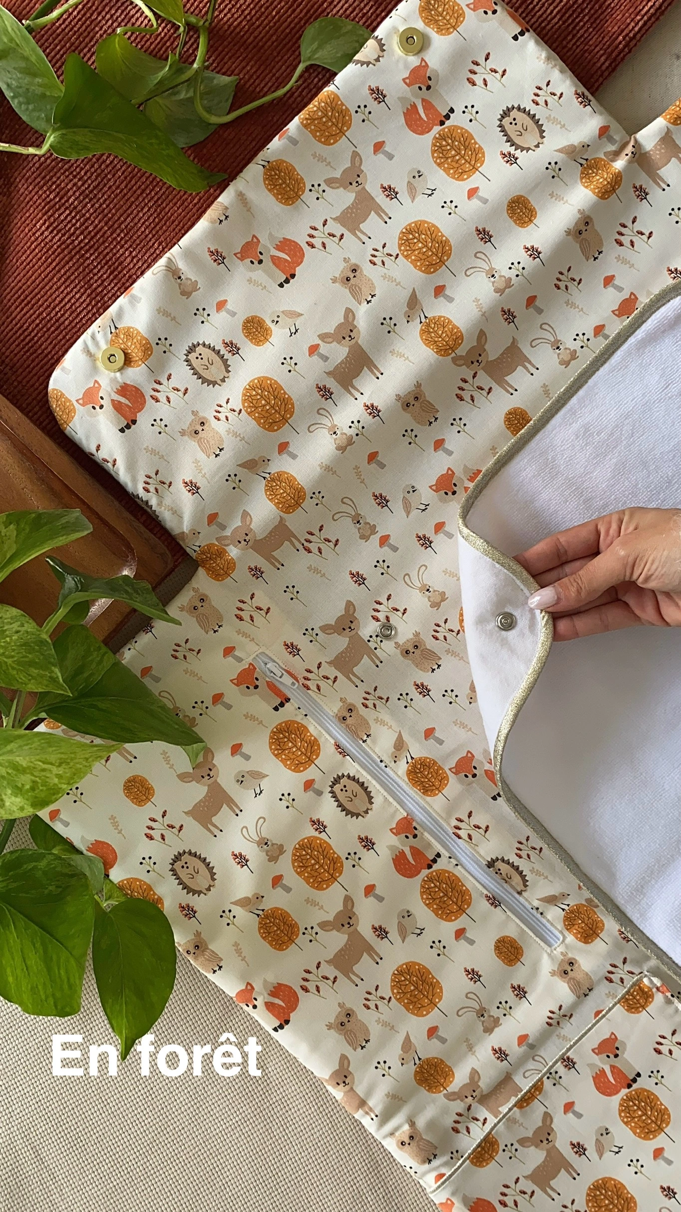 GRAND TAPIS À LANGER NOMADE - EN FÔRET