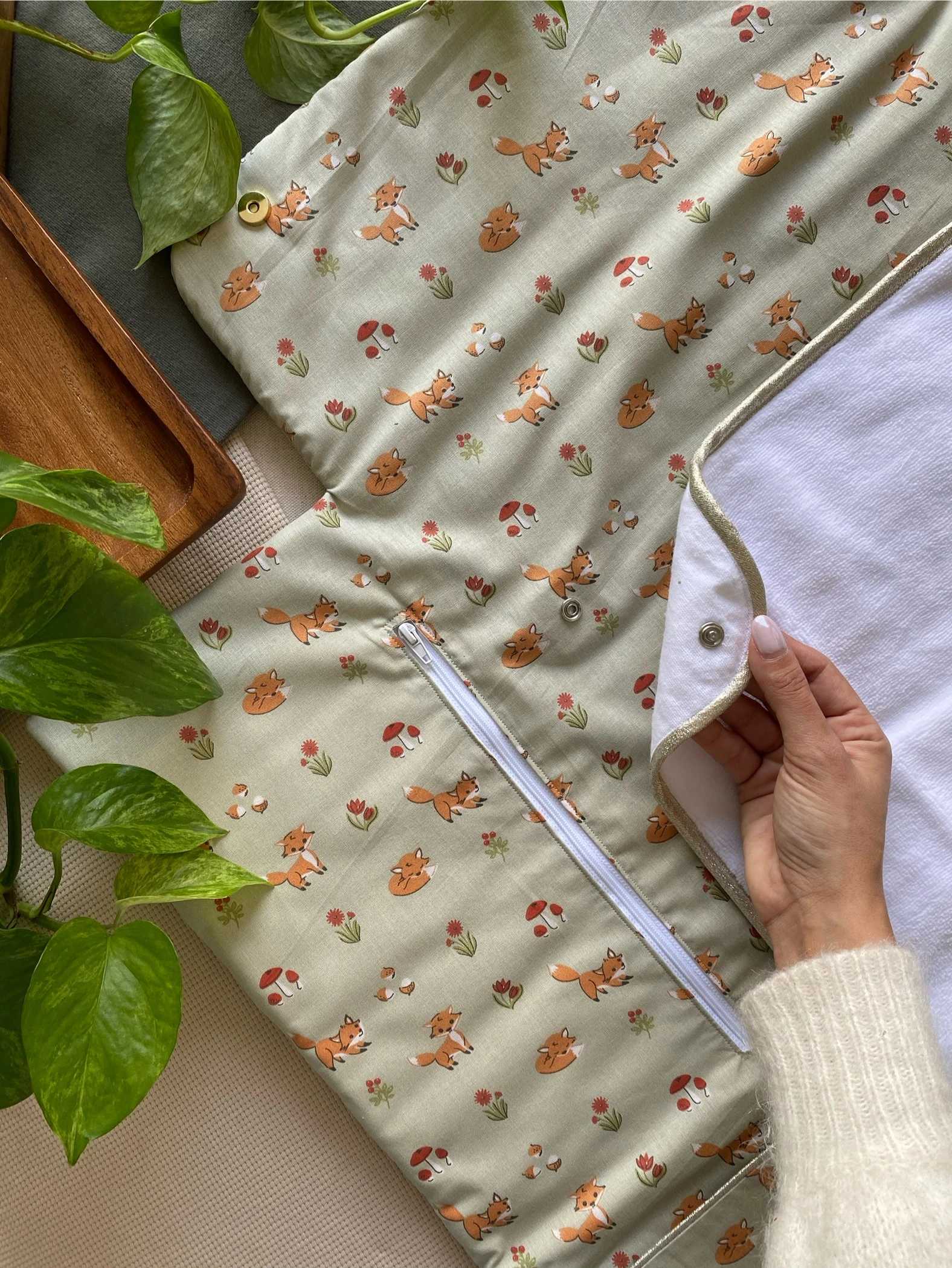 GRAND TAPIS À LANGER NOMADE - LES PETITS RENARDS