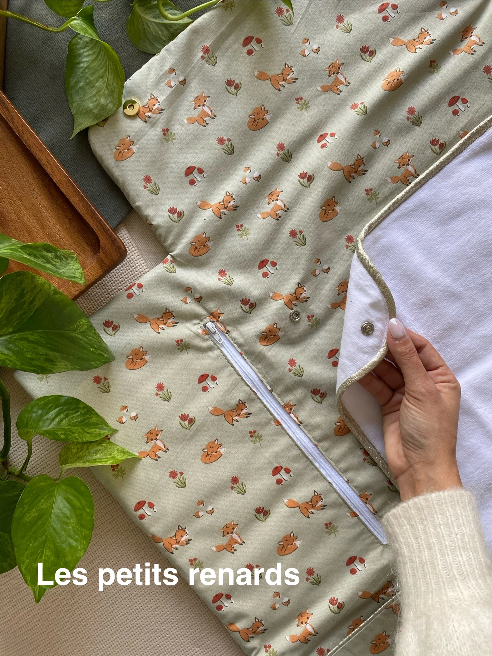 GRAND TAPIS À LANGER NOMADE - LES PETITS RENARDS