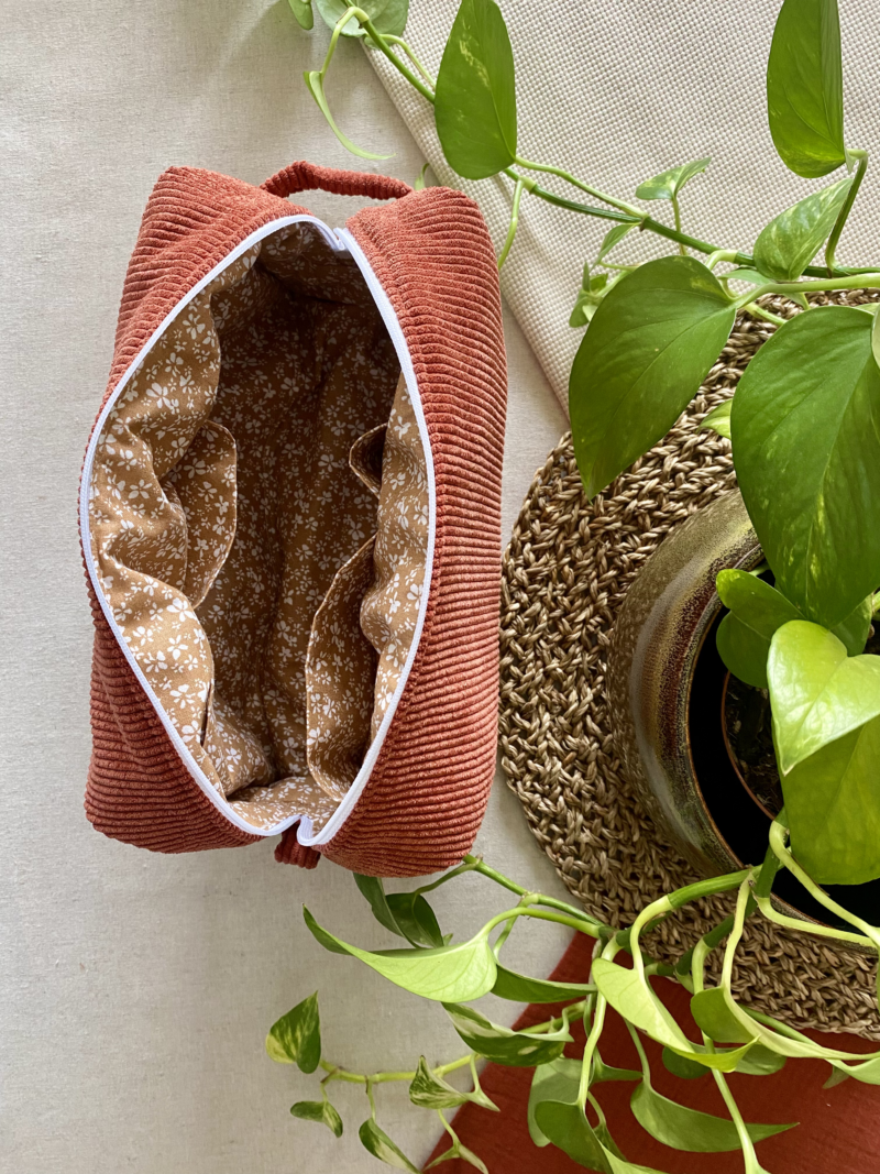 TROUSSE DE TOILETTE EN VELOURS - COLLECTION Éden