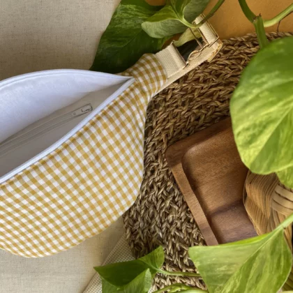 SAC BANANE PRINTEMPS - VICHY JAUNE