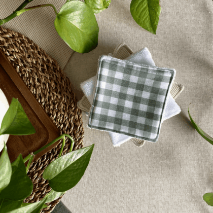 SEMAINIER DE COTONS - VICHY VERT