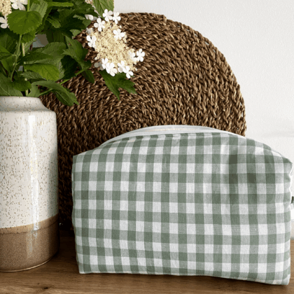 TROUSSE DE TOILETTE - VICHY VERT