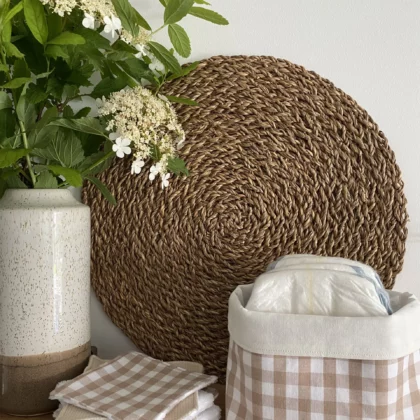 PANIER ET COTONS - VICHY BEIGE