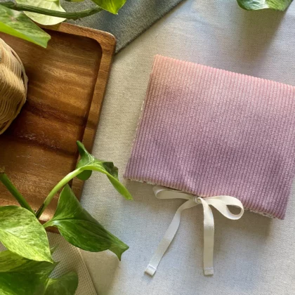 RANGE-BARETTES ENFANT - JEANNE / VELOURS ROSE