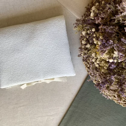 RANGE-BARETTES ENFANT - CÉLESTE / VELOURS BLANC