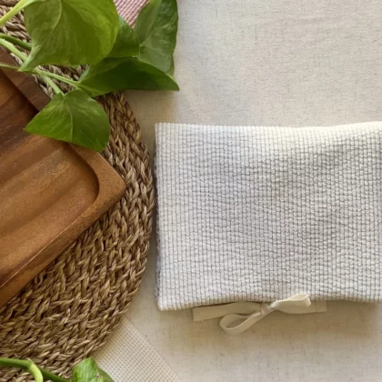 RANGE-BARETTES ENFANT - JEANNE / VELOURS BEIGE