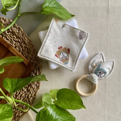 COTONS LAVABLES ET ANNEAU DE DENTITION - LOÏS