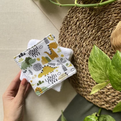 COTONS LAVABLES - LES PETITS DINOS